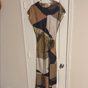 Abstract Patterned Maxi Dress
